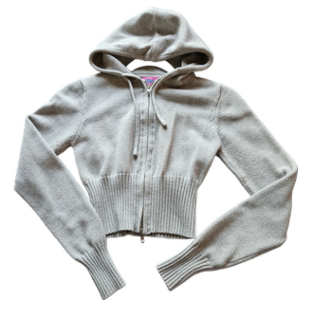 Edikted Knit Zip Up Hoodie